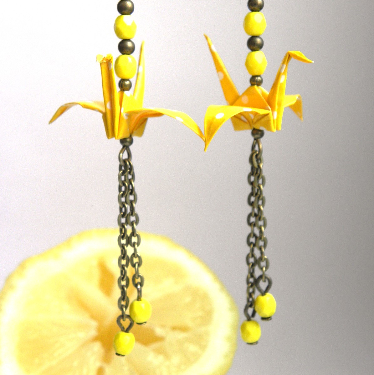  - origami jeřáb - citronáda