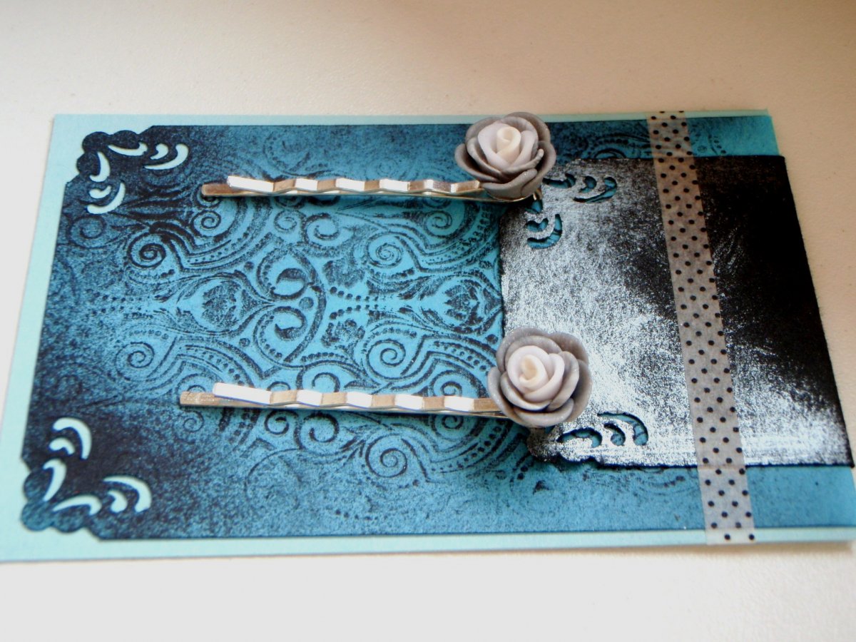 Sponky na dárkové kartičce