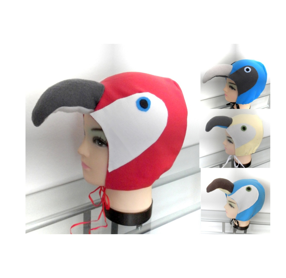  pták,papoušek-ČEPIČKA-maska