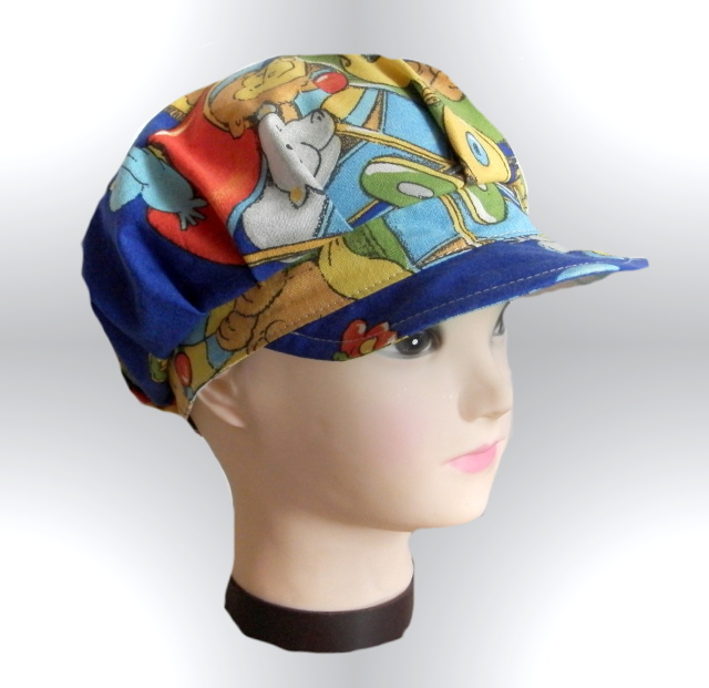 letní bekovka,kšiltovka modrá s obrázky