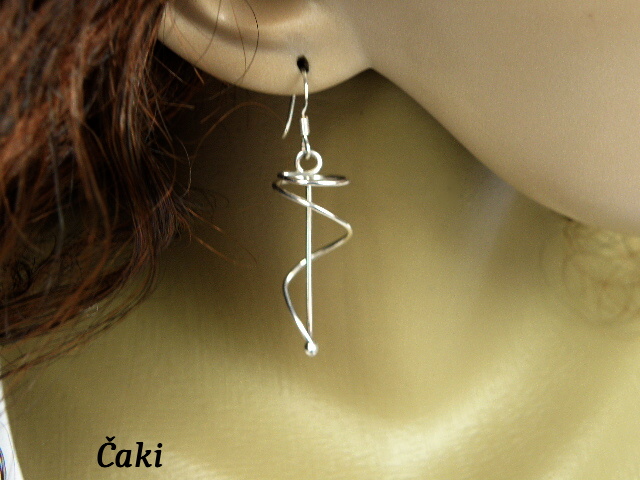 Lehoučké jako pírko- Ag naušnice