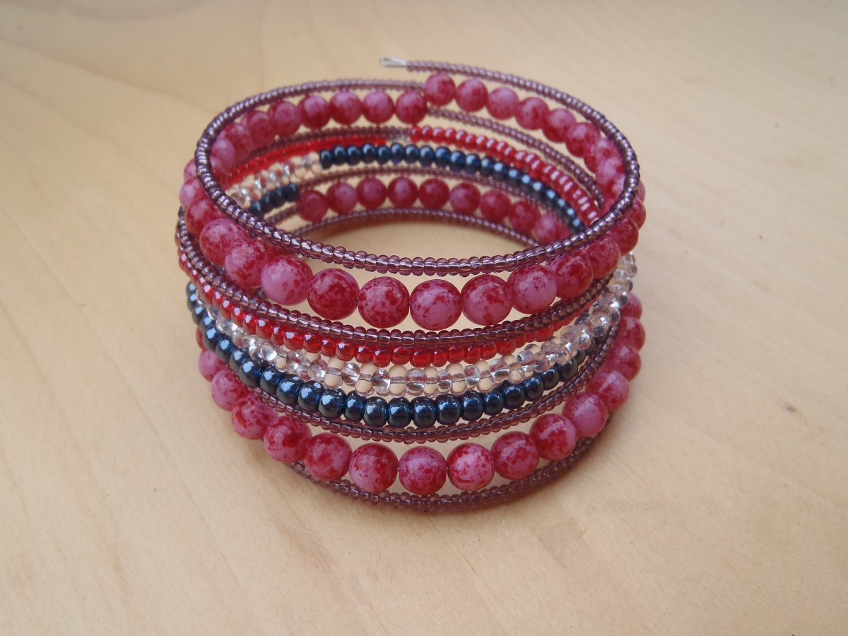 červená a růžová