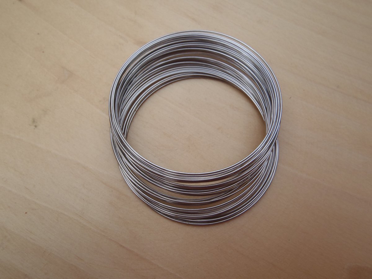 paměťový drát na náramky nerez ocel