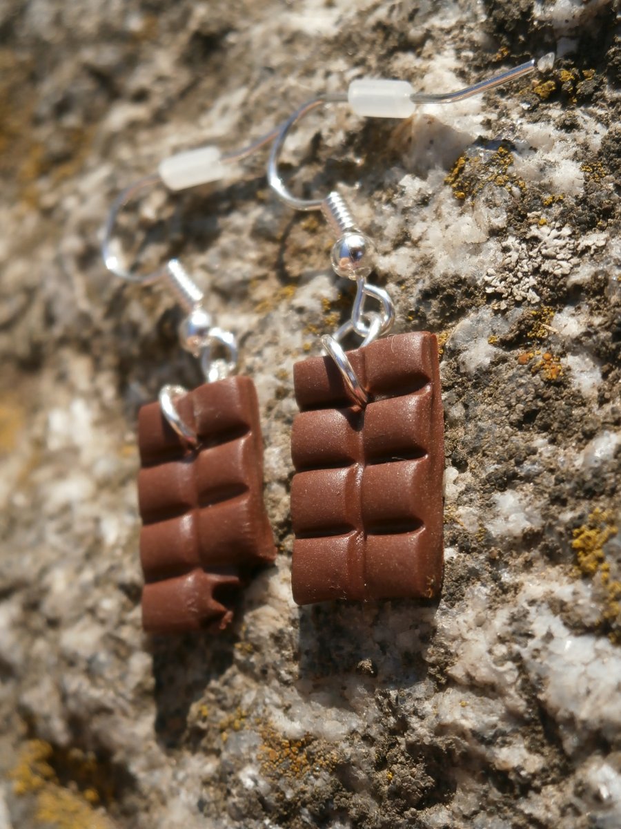 Náušnice čokolády