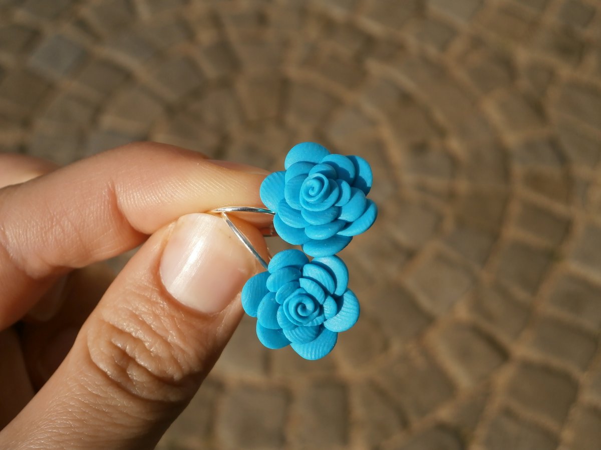 Náušnice květy trykys