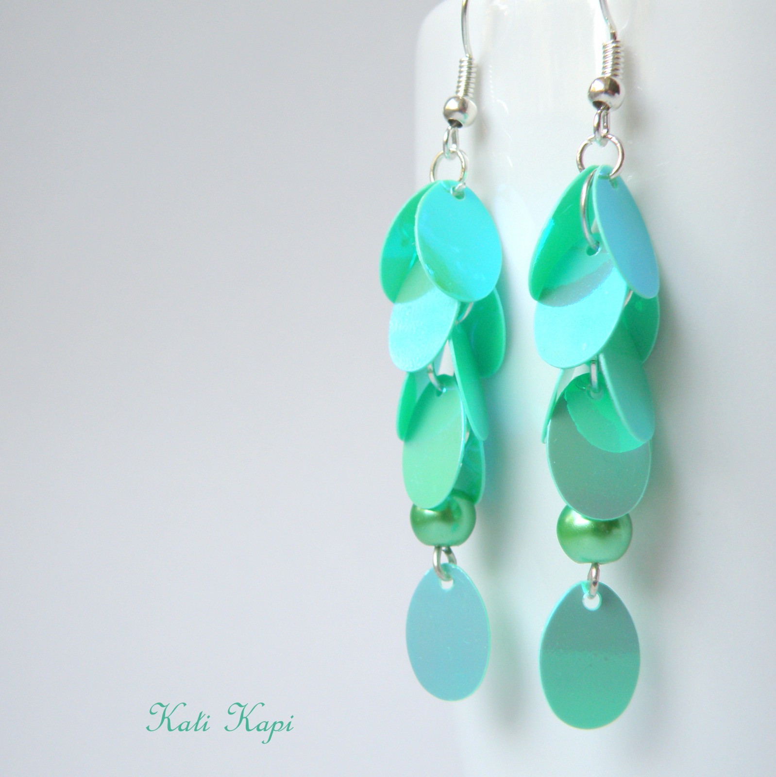 Náušnice jako smaragd