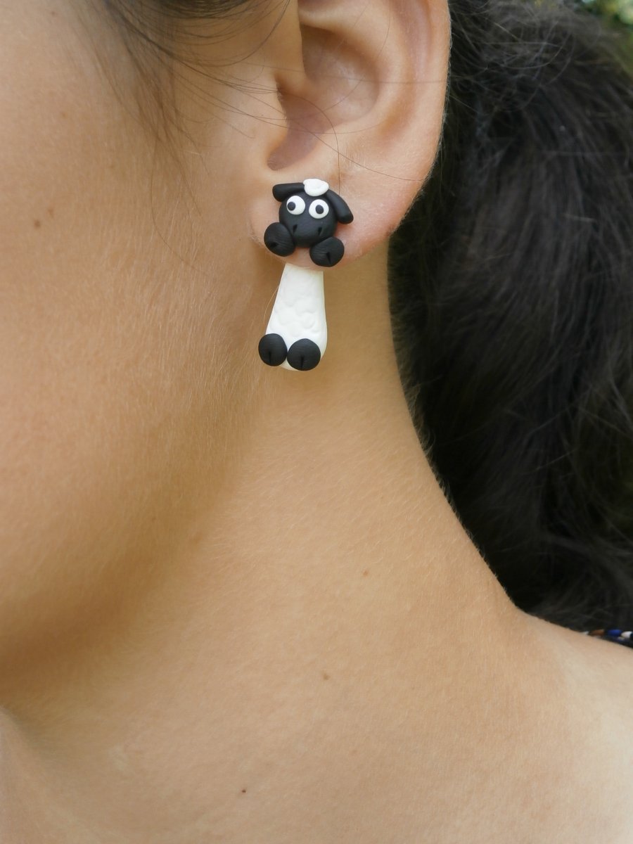 Náušnice ovečky skrz ucho