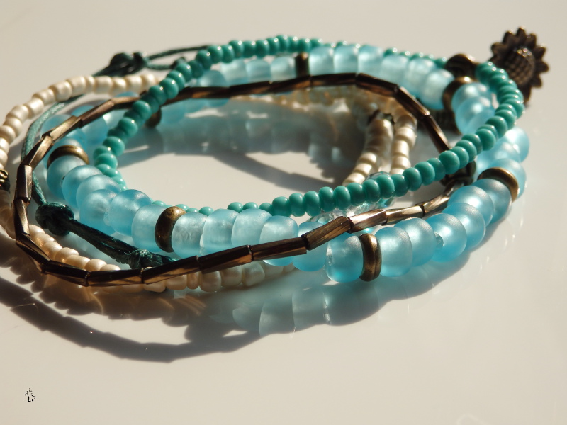 Náramkový set - tyrkysový