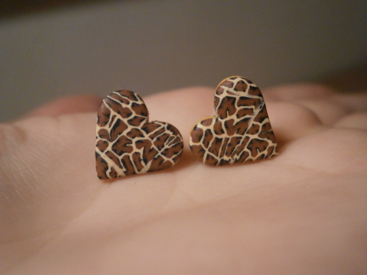 Náušnice srdíčka pro šelmu