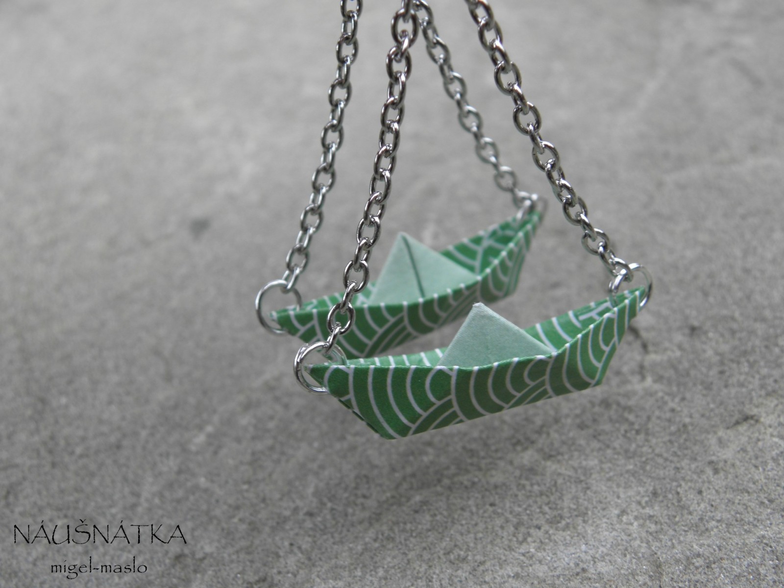 VESLUJ - origami náušničky