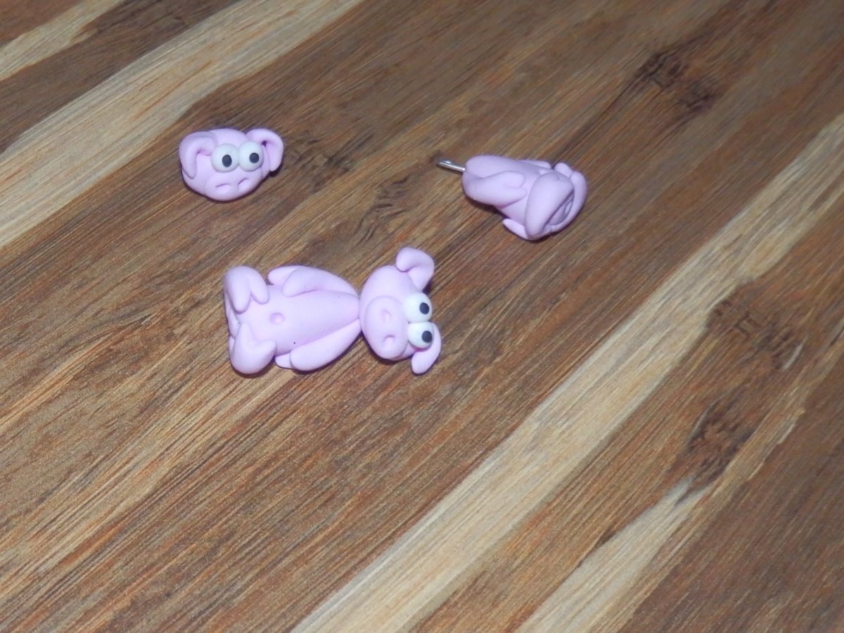 Prasátka-naušničky 2v1