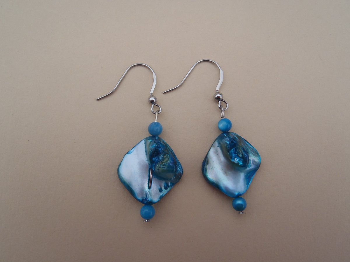 tyrkysové perleťové, chirurgická ocel