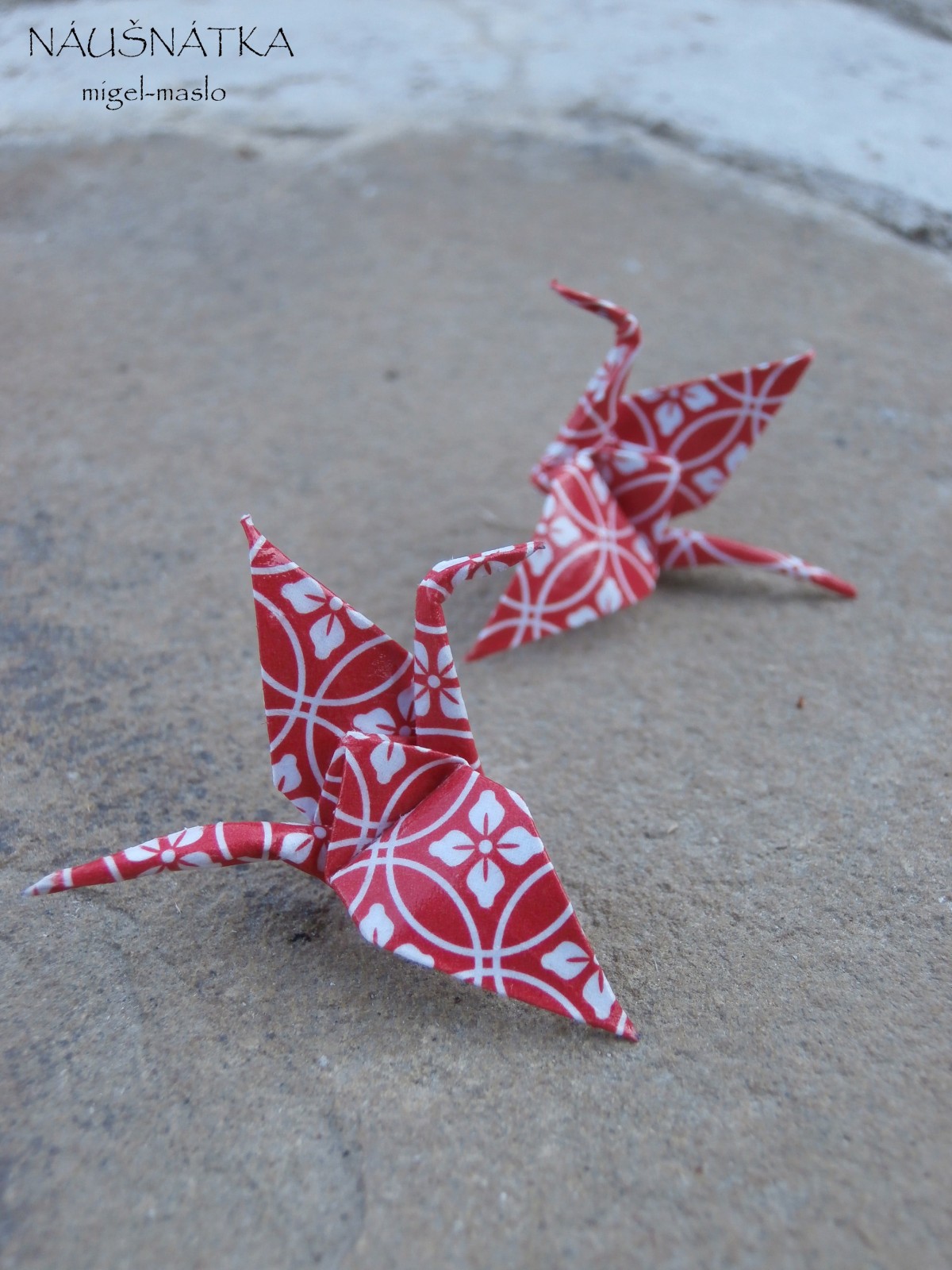 letím až ke hvězdám - ORIGAMI jeřáb - puzety!