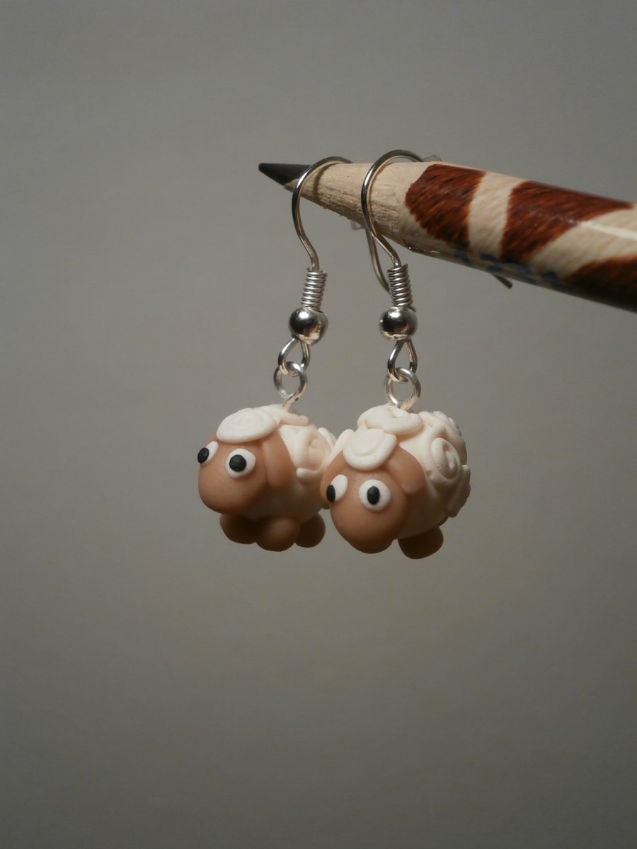 Náušnice ovečky bez kytičky