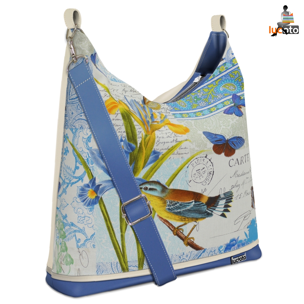 Bagbi Botanicus beige and blue