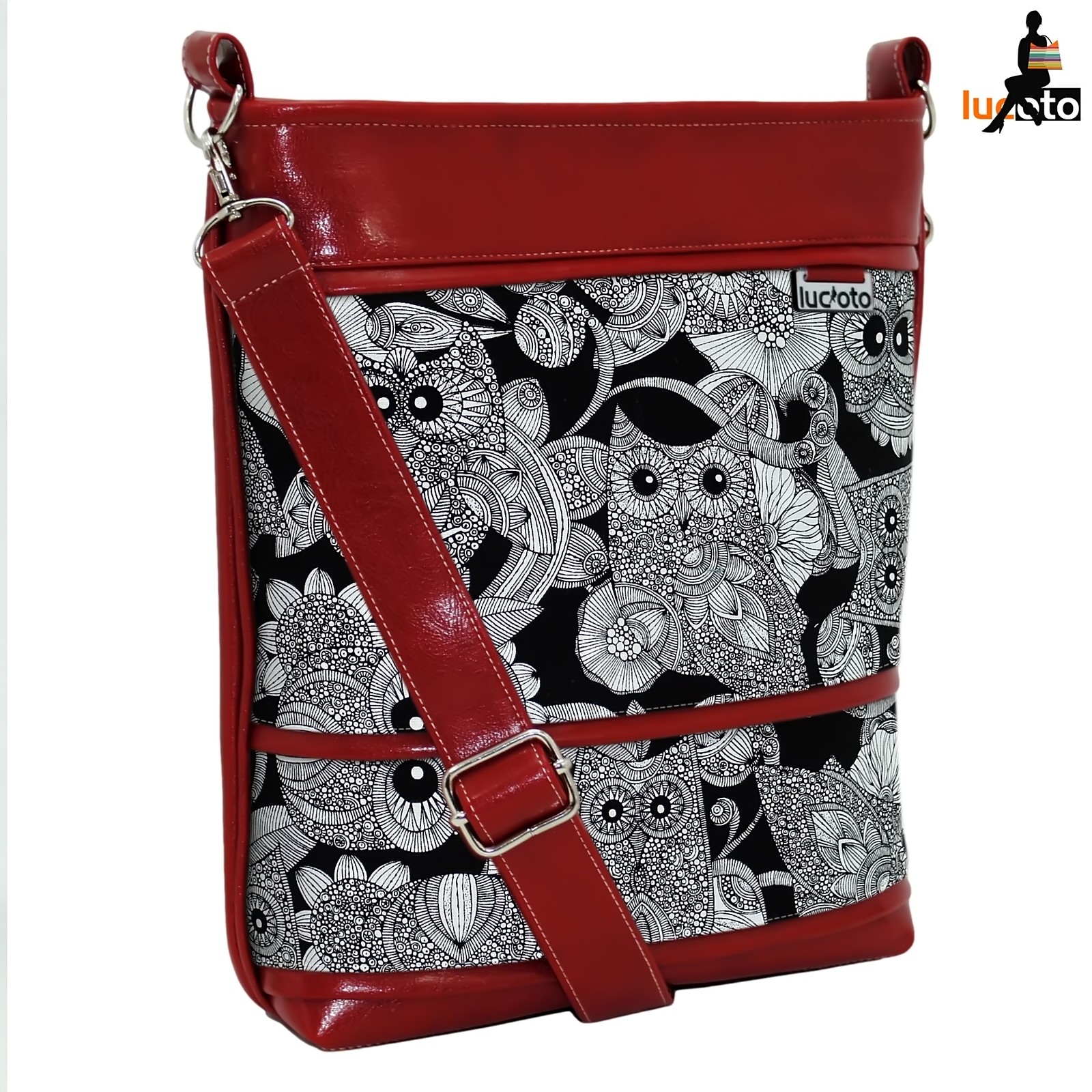 Sandra Owl black and white red