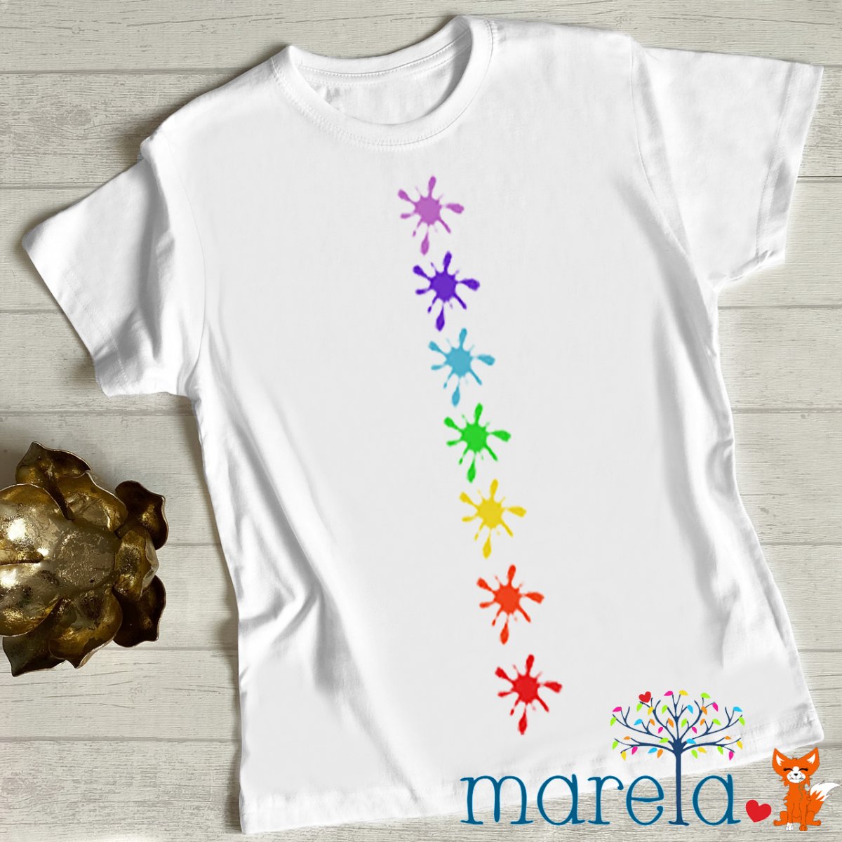 Pánské čakrové tričko kaňky