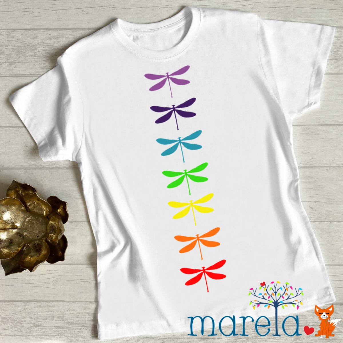 Pánské čakrové tričko vážky