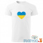 Pánské tričko srdce Ukrajina