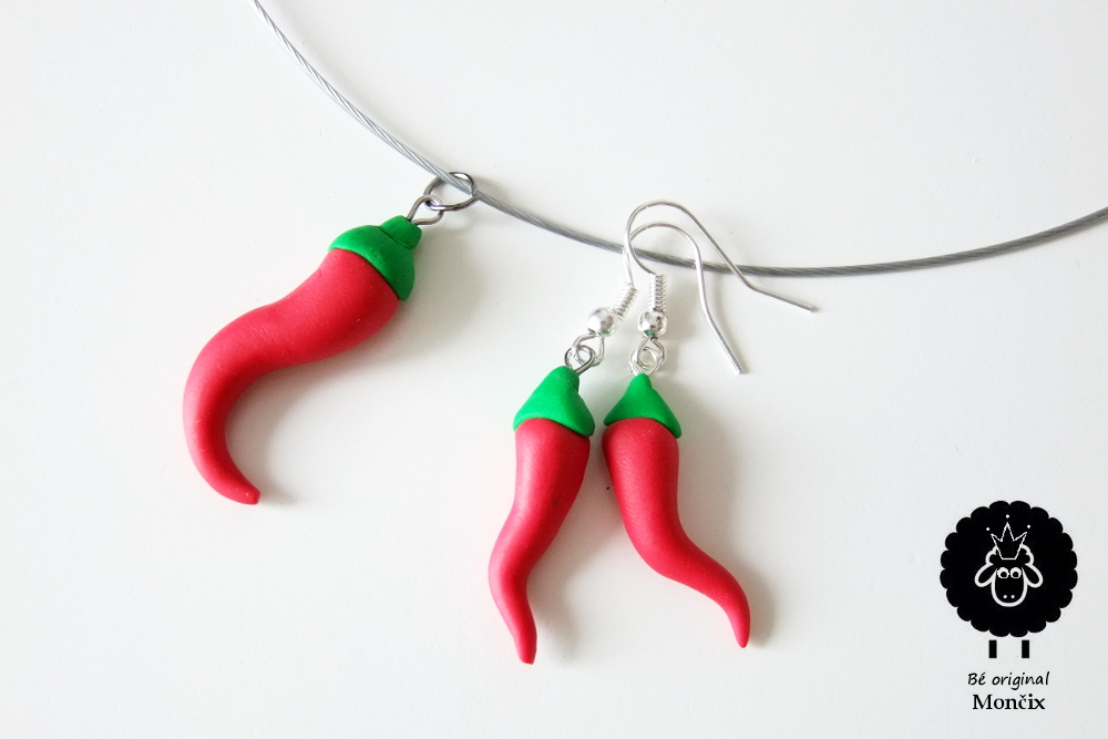 Chilli set papričky fimo