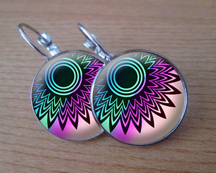 COOL VISACÍ NÁUŠNICE - Paví očka