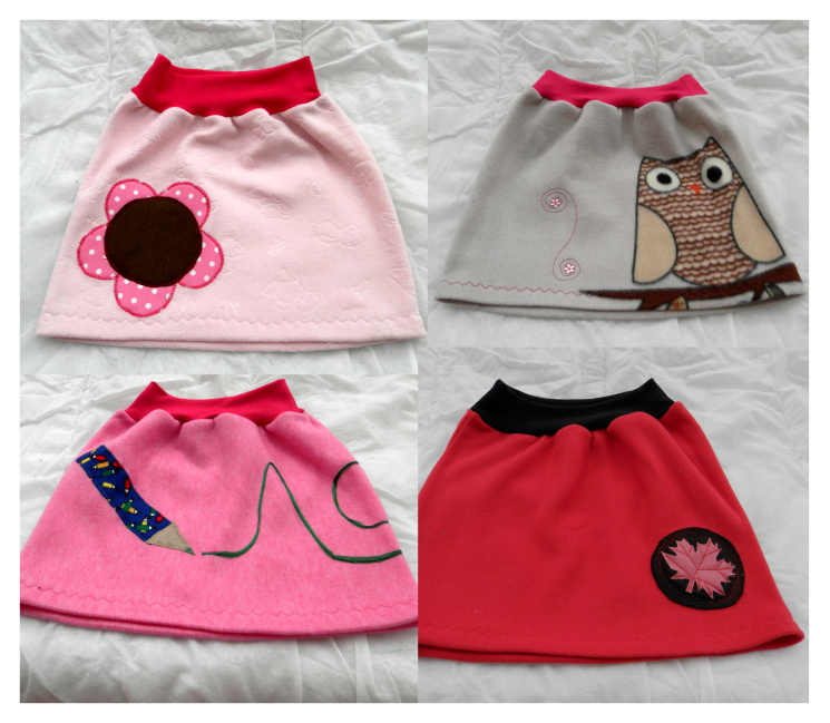 sukýnky na slečinky flees ,flísové