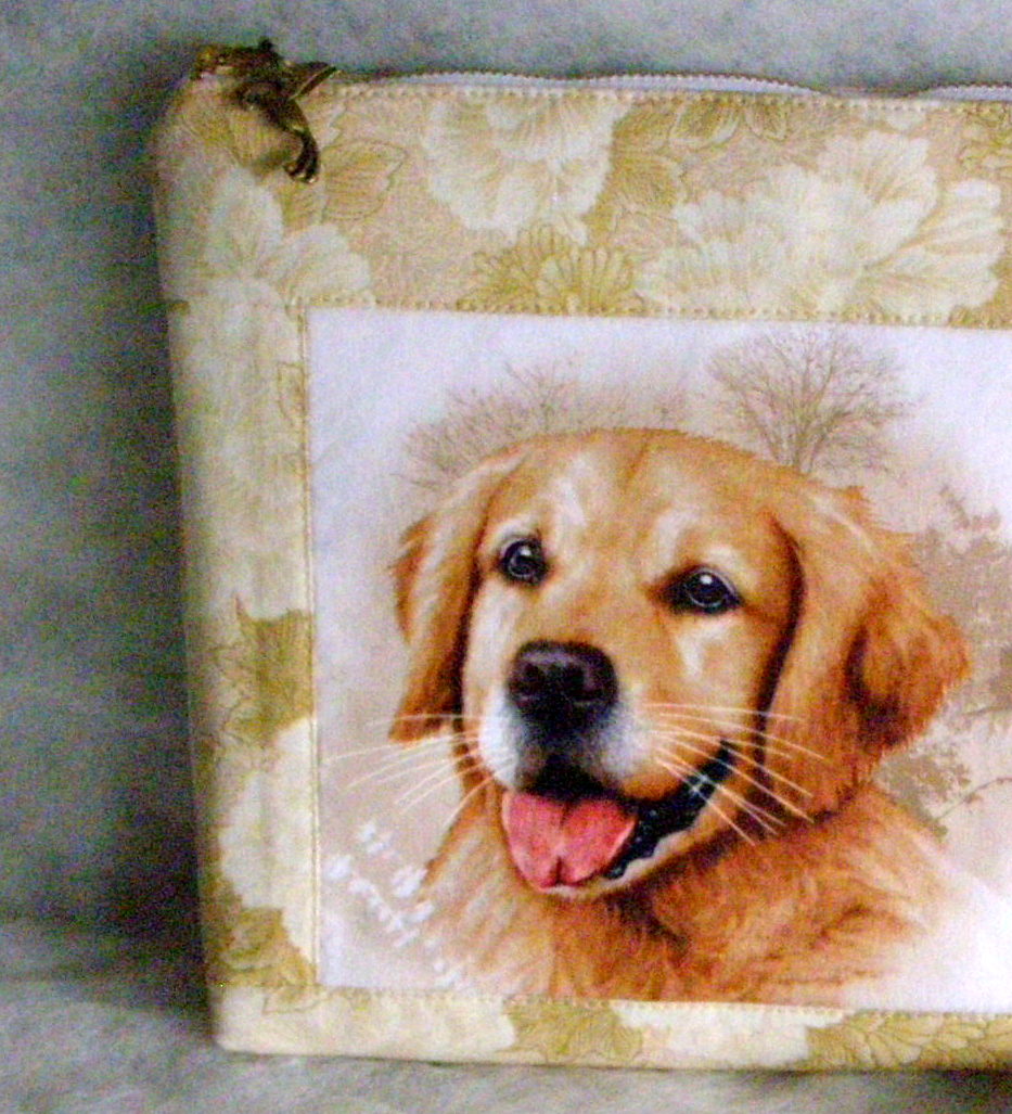 Příruční taštička, kapsička *PSÍ* Zlatý rerívr