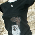 originální ručně malované tričko - ragdoll