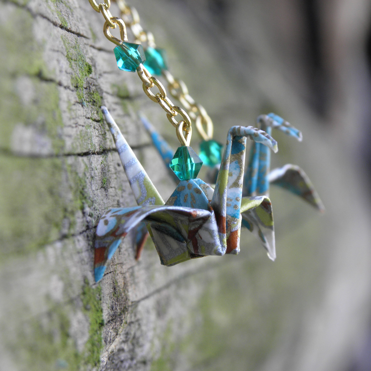 - něžné origami náušnice -