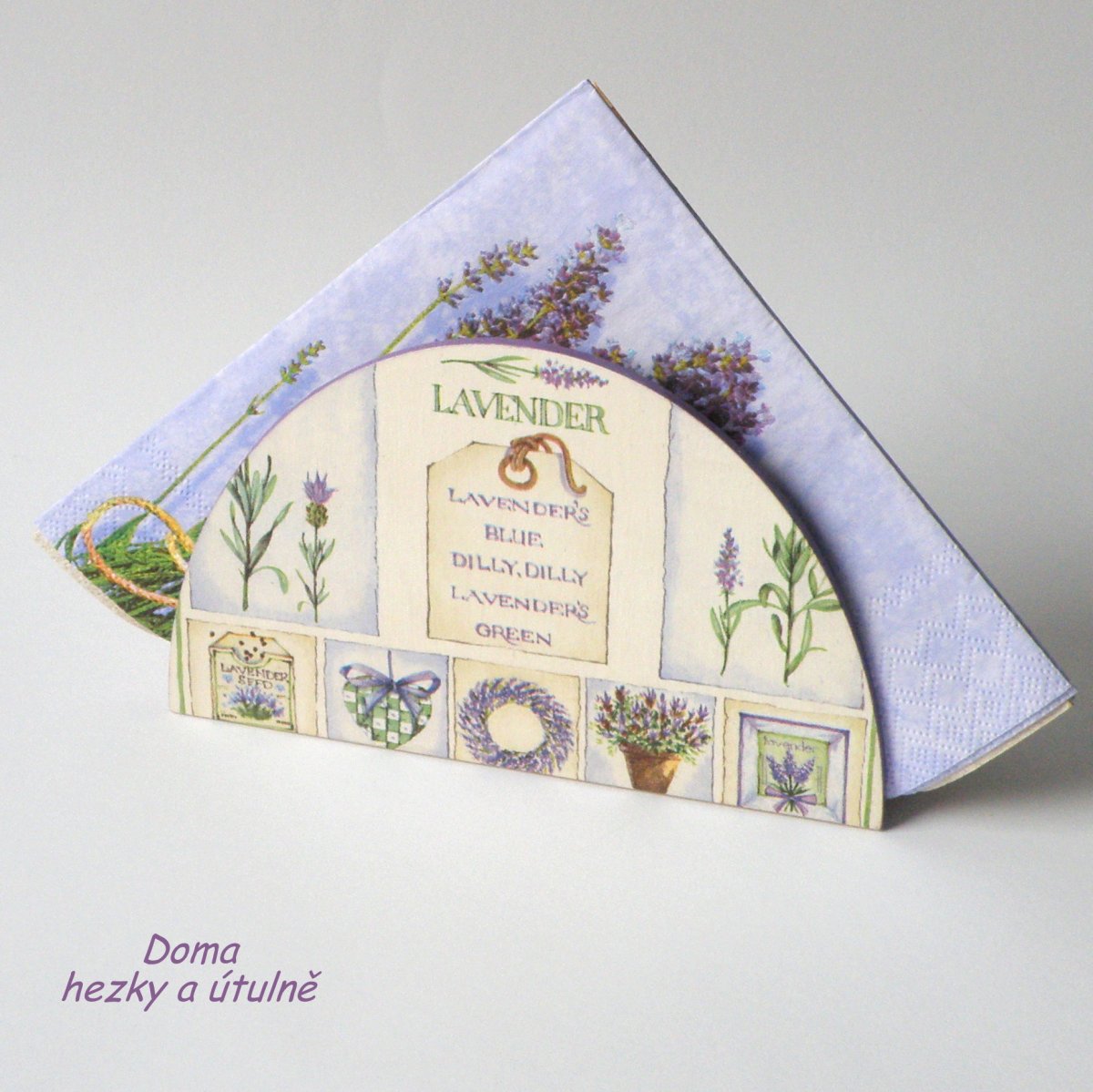 Stojánek na ubrousky Levandulový