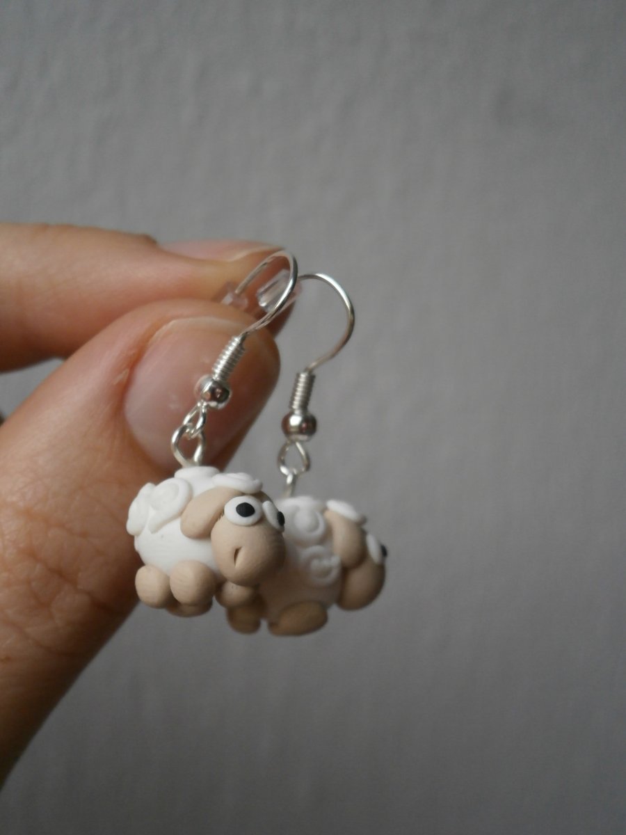 Náušnice ovečky bez kytičky