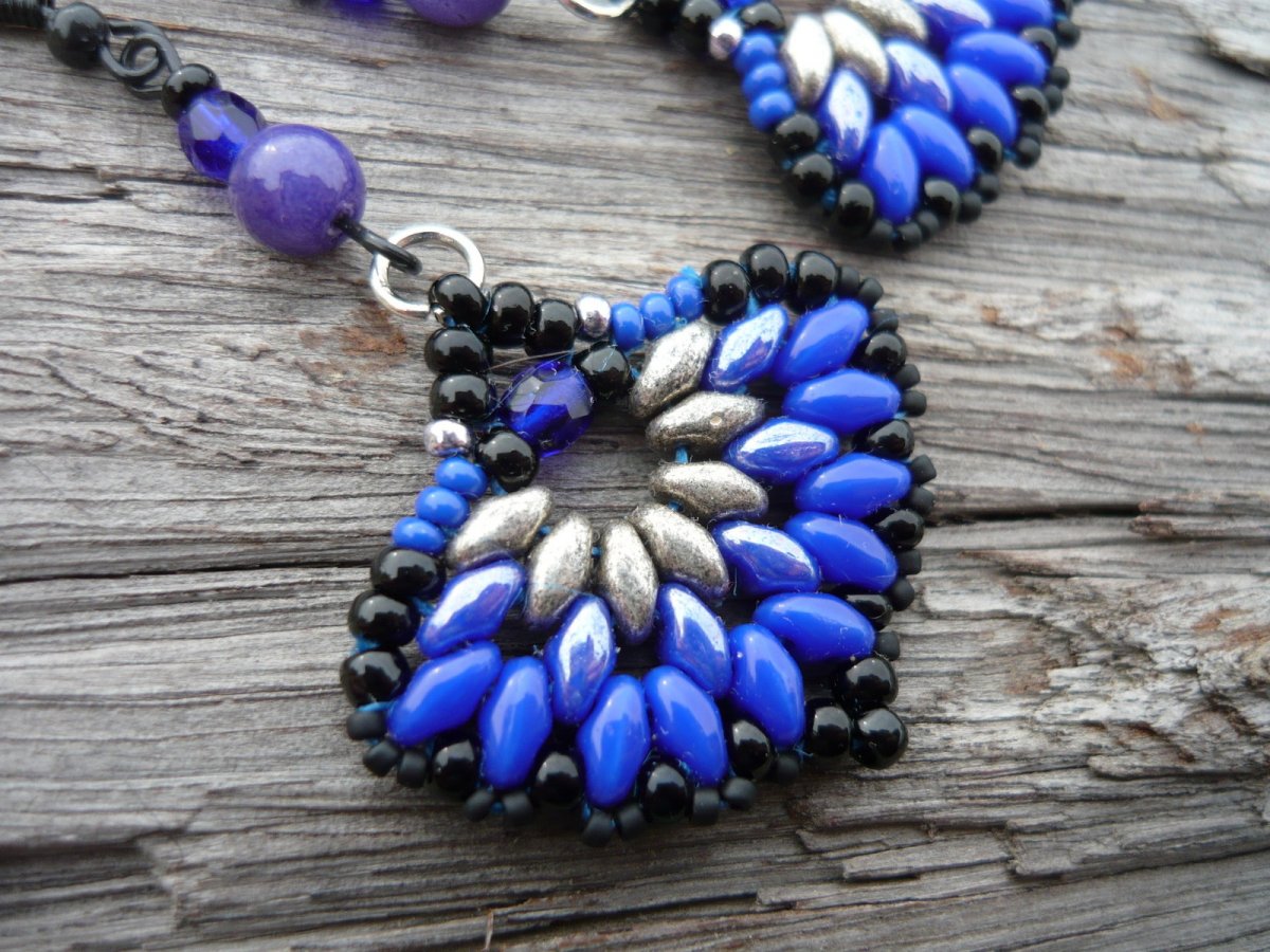 Náušnice Modrá noc