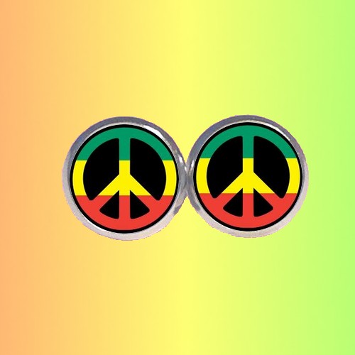 Náušnice Rasta peace