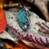 Lesní amulet – achát & měsíční kámen