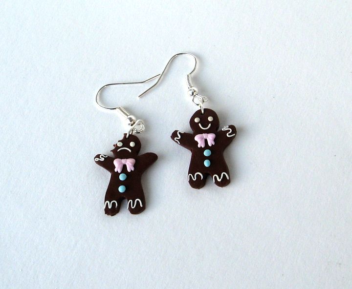Perníkový panáček - náušnice