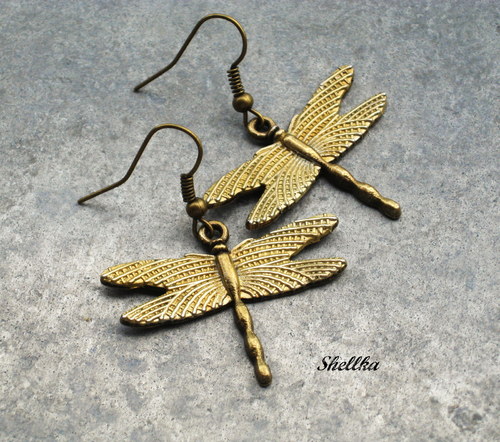 Náušnice ,,VÁŽKY,, zlato-stříbrné