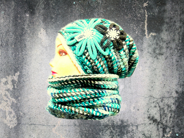 VLNA / ALPAKA- RUČNĚ BARVENÁ