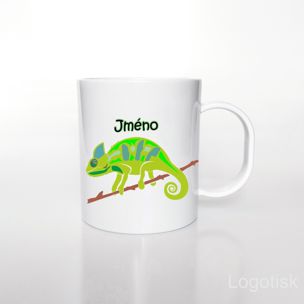 Plastový hrnníček s potiskem CHAMELEON