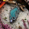 Lesní amulet – achát & měsíční kámen
