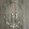 S trochou zelené - náhrdelník s náušnicemi