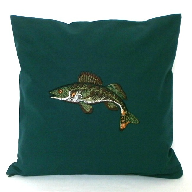 Polštářek "rybářský s candátem"