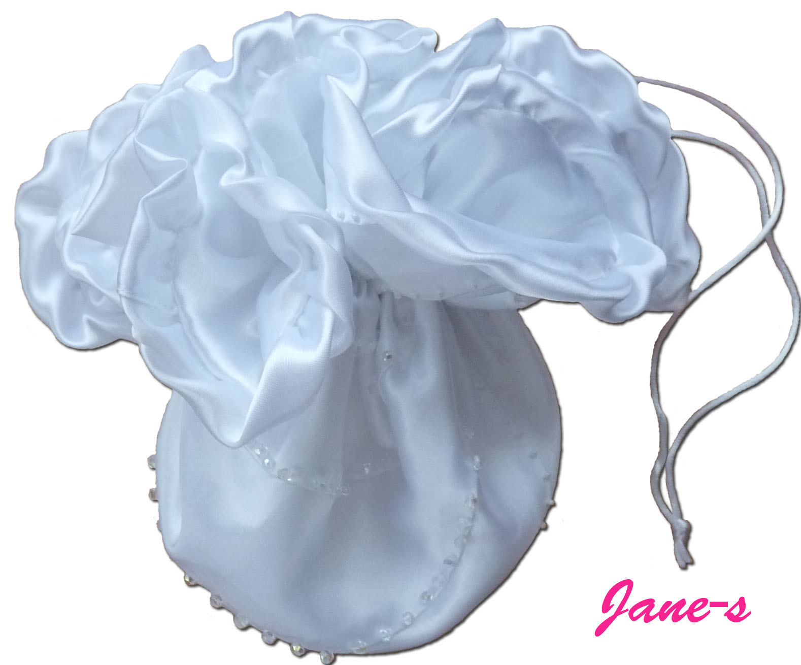 Saténová pompadůrka