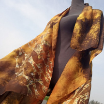 Hedvábný šál āla Gustav Klimt
