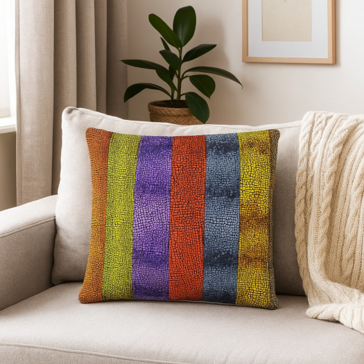 Povlak na polštář Barevná mozaika