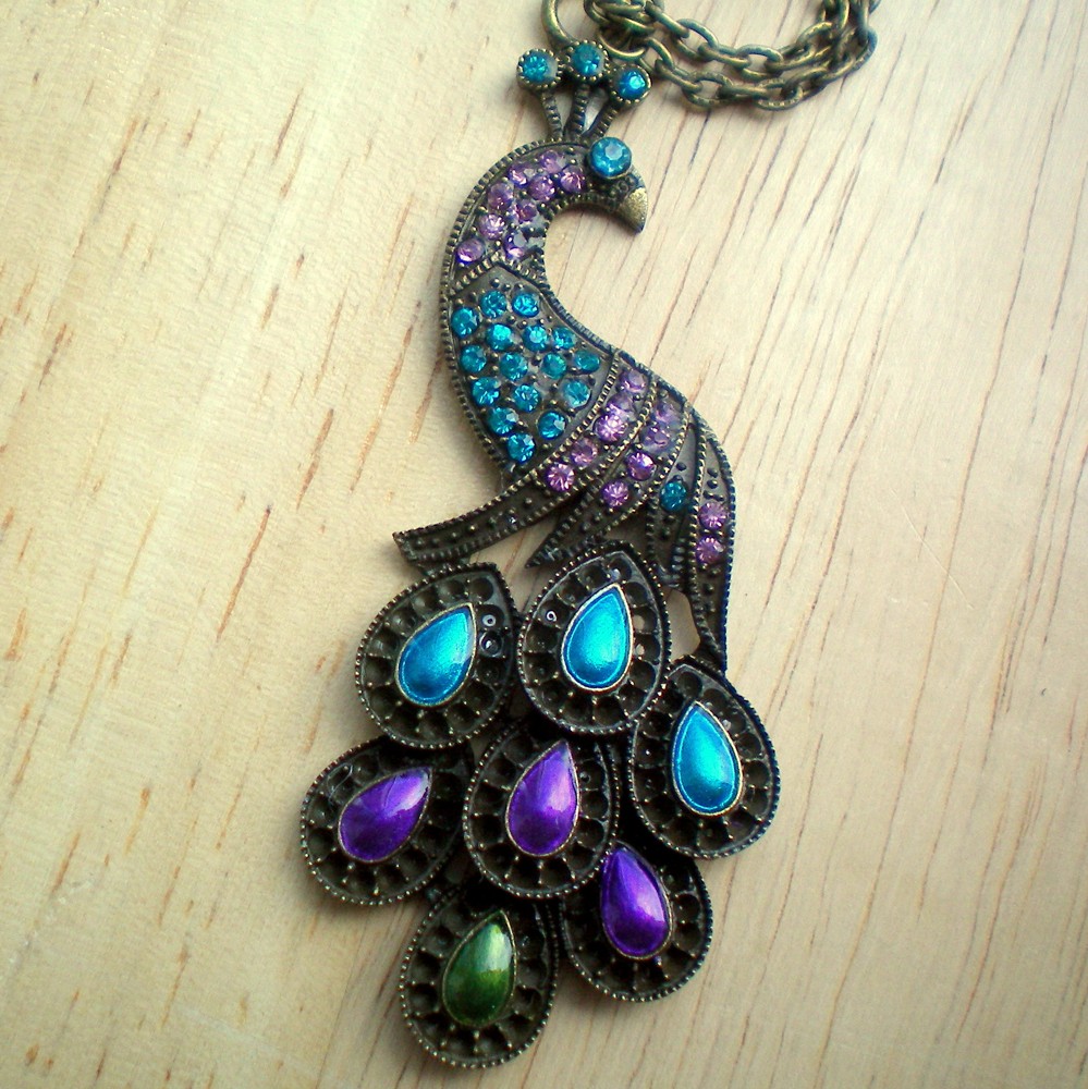 Pyšný jako páv  - náhrdelník