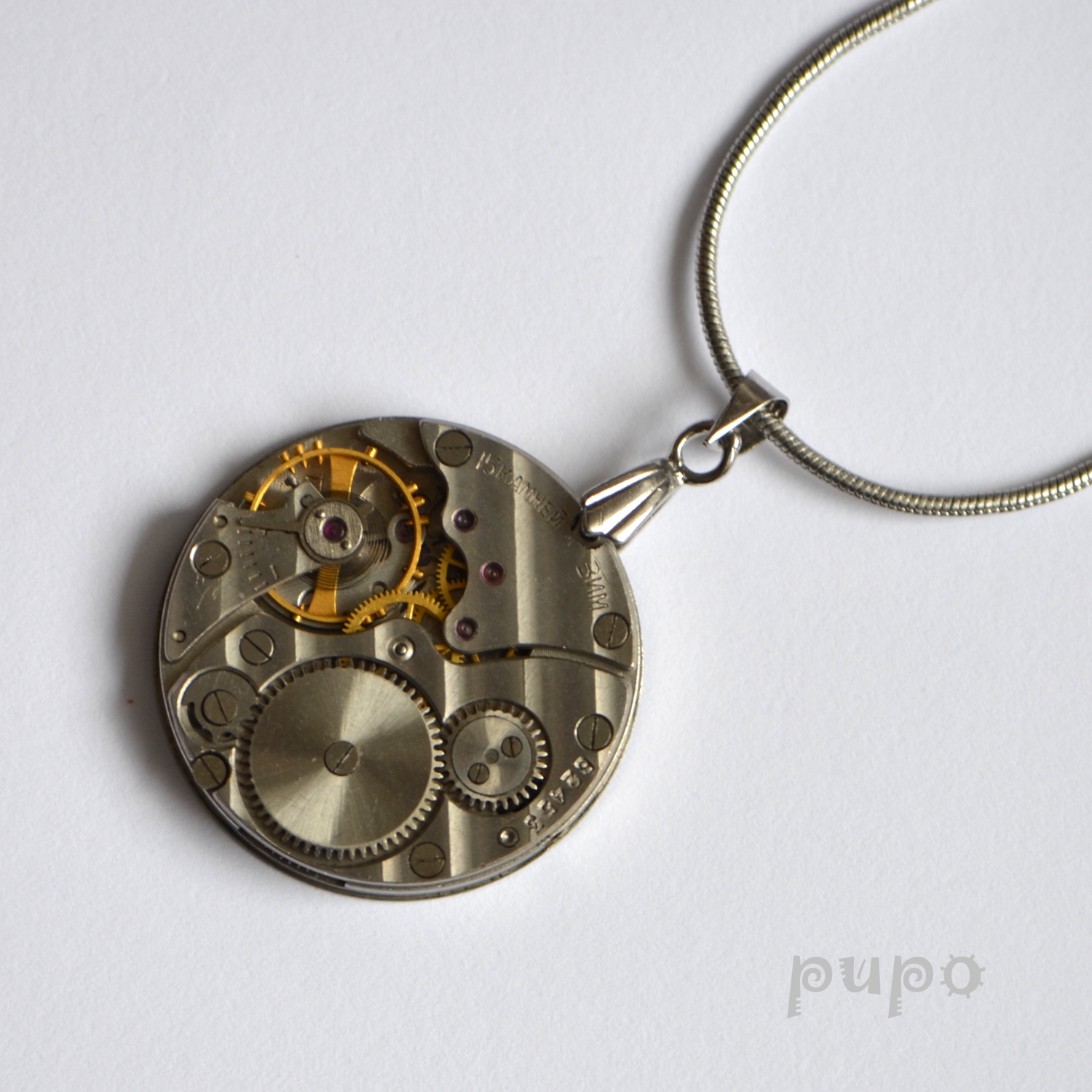 A ČAS SE ZASTAVIL......NÁHRDELNÍK - STEAMPUNK