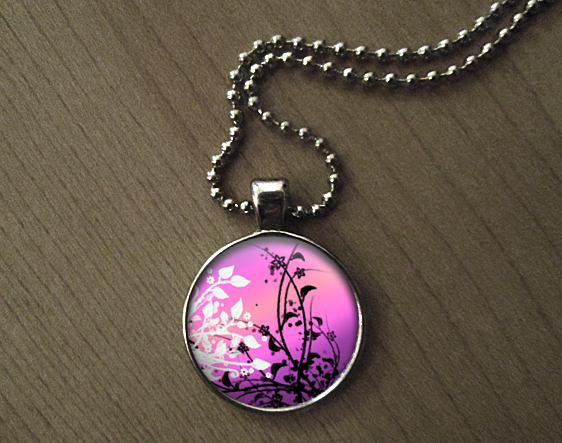 Přívěsek na krk  -  Fialové snění