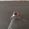 Prsten - Natur Copper Ametyste