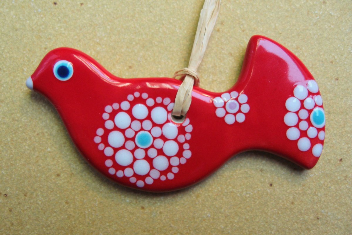 Ptáček - závěsná dekorace