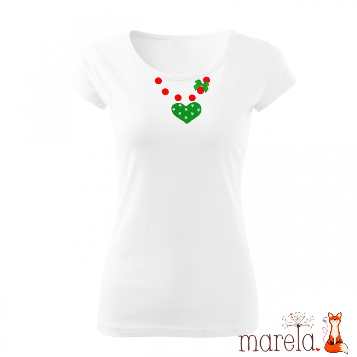 Dámské tričko vánoční korále